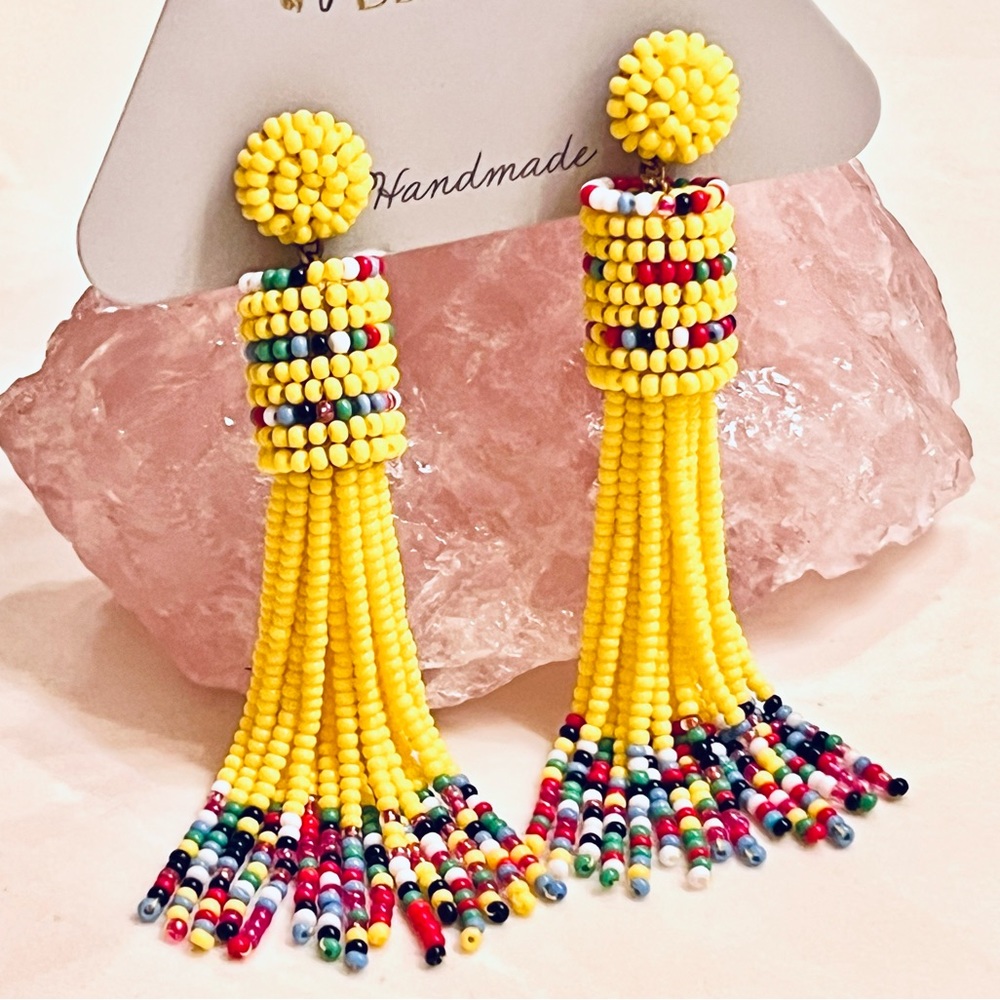 NWT Deepa Gurnani Beaded Confetti Chandeliers